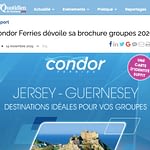 Le Quotidien du Tourisme: Condor Ferries, brochure groupes 2020