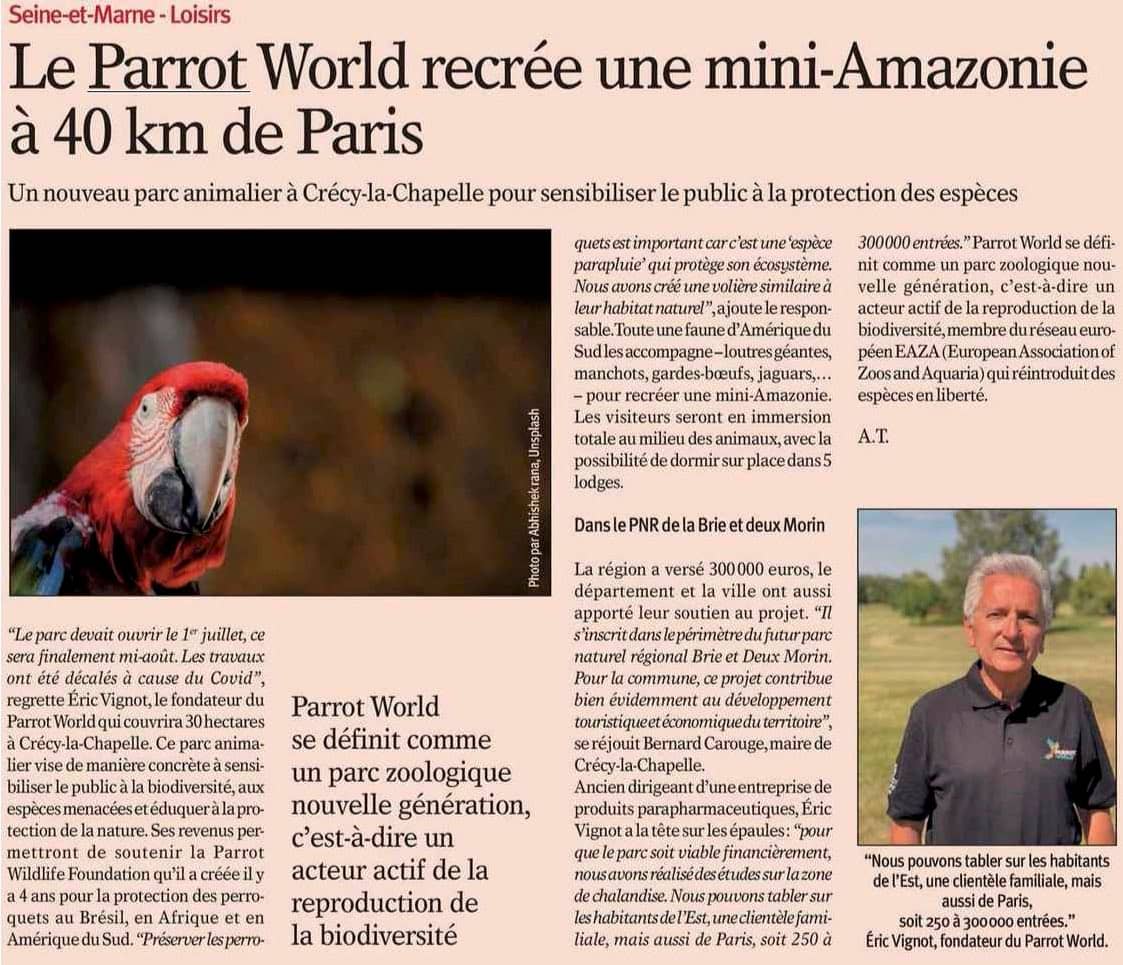 Le Nouvel Economiste présente Parrot World